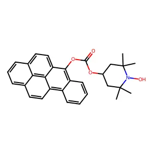 Benzo[b]pyren-6-yl (1-hydroxy-2,2,6,6-tetramethylpiperidin-4-yl) carbonate structure