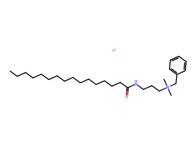 Benzyl(3-hexadecamidopropyl)dimethylammonium chloride structure