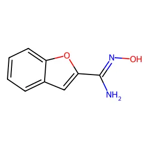 2-Benzofurancarboximidamide, N-hydroxy- structure