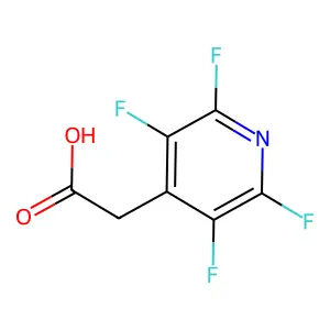 (2,3,5,6-Tetrafluoro-4-pyridinyl)acetic acid structure