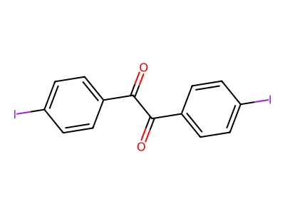 1,2-Bis(4-iodophenyl)ethane-1,2-dione structure