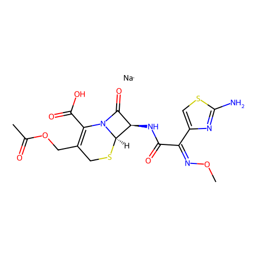 Cefotaxime sodium impurity D structure