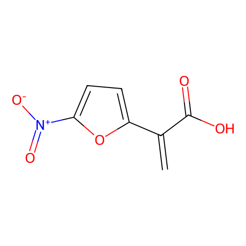 2-(5-Nitrofuran-2-yl)prop-2-enoic acid structure