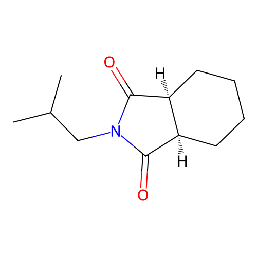 (3aR,7aS)-2-(2-methylpropyl)-3a,4,5,6,7,7a-hexahydroisoindole-1,3-dione structure