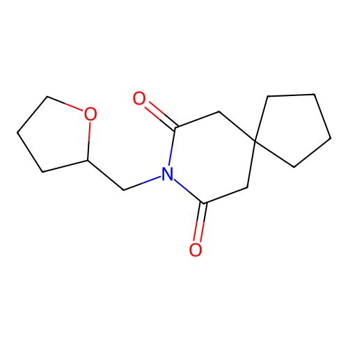 8-(Oxolan-2-ylmethyl)-8-azaspiro[4.5]decane-7,9-dione structure