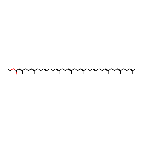 Decaprenoic ethyl ester structure