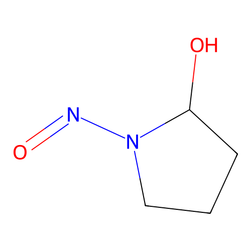 2-Pyrrolidinol, 1-nitroso- structure