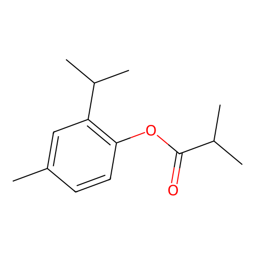 Isothymol isobutyrate structure