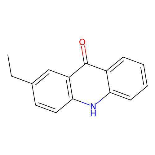 2-Ethyl-acridone structure