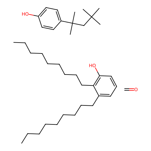 2,3-Di(nonyl)phenol;formaldehyde;4-(2,4,4-trimethylpentan-2-yl)phenol structure