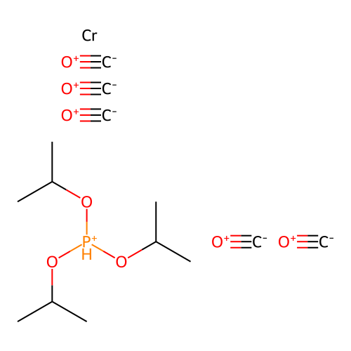Chromium, pentacarbonyl[tris(isopropyl)phosphite-P]- structure