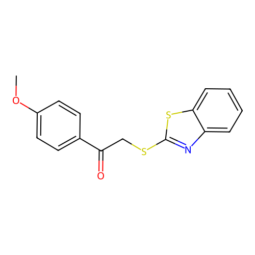 2-(1,3-Benzothiazol-2-ylsulfanyl)-1-(4-methoxyphenyl)ethanone structure