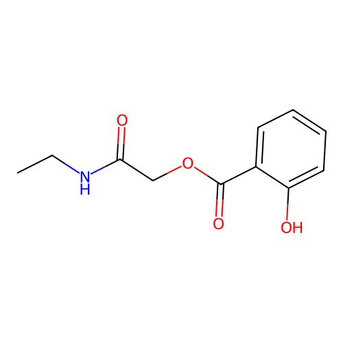 [2-(Ethylamino)-2-oxoethyl] 2-hydroxybenzoate structure