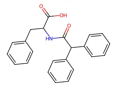 2-(2,2-Diphenylacetamido)-3-phenylpropanoic acid structure