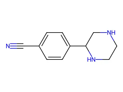 4-(Piperazin-2-YL)benzonitrile structure