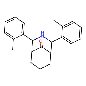 2,4-Bis(2-methylphenyl)-3-azabicyclo[3.3.1]nonan-9-one structure