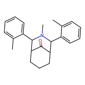 3-Methyl-2,4-bis(2-methylphenyl)-3-azabicyclo[3.3.1]nonan-9-one structure
