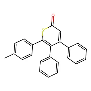 6-(4-Methylphenyl)-4,5-diphenylthiopyran-2-one structure