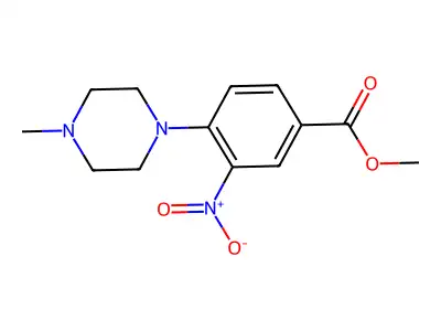 Methyl 4-(4-methylpiperazin-1-yl)-3-nitrobenzoate structure