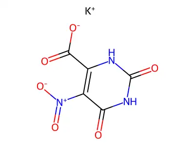 Nitroorotic acid, potassium salt structure