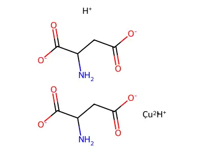 Cuprate(2-)-, bis(DL-aspartato(2-)-N,O(sup 1))-, dihydrogen structure
