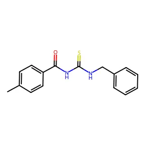 N-(benzylcarbamothioyl)-4-methylbenzamide structure