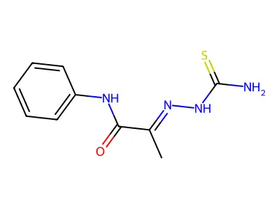 Propanamide, 2-[(aminothioxomethyl)hydrazono]-N-phenyl- structure