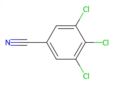 Benzonitrile, 3,4,5-trichloro- structure