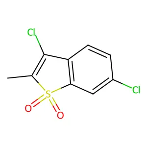 3,6-Dichloro-2-methyl-1-benzothiophene 1,1-dioxide structure