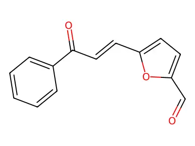 5-(3-Oxo-3-phenylprop-1-en-1-yl)furan-2-carbaldehyde structure