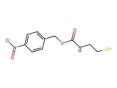 (4-Nitrophenyl)methyl (2-mercaptoethyl)carbamate structure