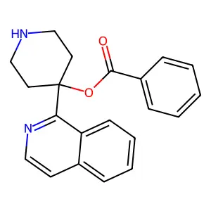 (4-Isoquinolin-1-ylpiperidin-4-yl) benzoate structure