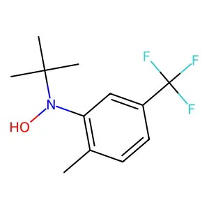 N-[2-Methyl-5-(trifluoromethyl)phenyl]-N-tert-butyl-hydroxylamine structure