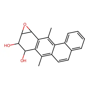 二甲基苯并[a]蒽-8,9-二醇-10,11-环氧化物 structure