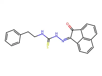 1-[(2-Oxoacenaphthylen-1-ylidene)amino]-3-(2-phenylethyl)thiourea structure