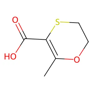 2-Methyl-5,6-dihydro-1,4-oxathiine-3-carboxylic acid structure