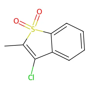3-Chloro-2-methyl-1-benzothiophene 1,1-dioxide structure