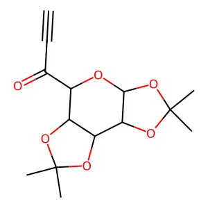 1-(2,2,7,7-Tetramethyltetrahydro-2H,3aH,7H-bis[1,3]dioxolo[4,5-b:4',5'-d]pyran-5-yl)prop-2-yn-1-one structure