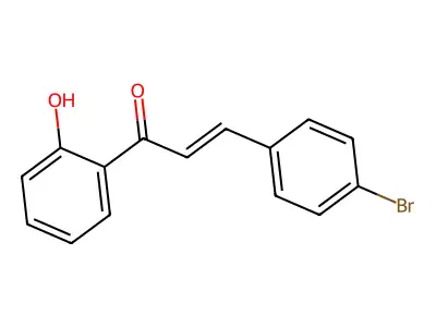 2-Propen-1-one, 3-(4-bromophenyl)-1-(2-hydroxyphenyl)- structure