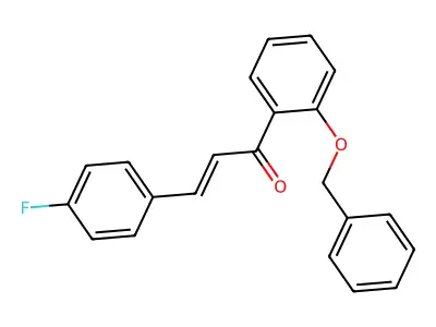 1-[2-(Benzyloxy)phenyl]-3-(4-fluorophenyl)prop-2-en-1-one structure