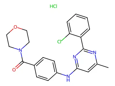 morpholine,4-(4-((2-,monohydrochloride structure