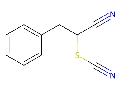 3-Phenyl-2-thiocyanato-propionitrile structure