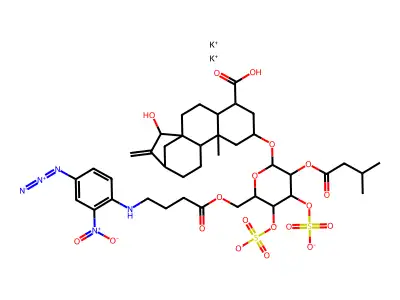 Arylazidoatractyloside structure