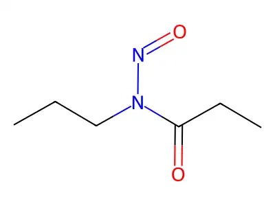 Propionamide, N-nitroso-N-propyl- structure