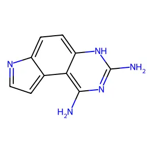 7H-Pyrrolo[3,2-f]quinazoline-1,3-diamine structure