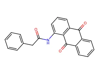 Benzeneacetamide, N-(9,10-dihydro-9,10-dioxo-1-anthracenyl)- structure