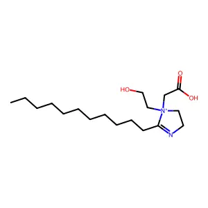 1-(carboxymethyl)-4,5-dihydro-1-(2-hydroxyethyl)-2-undecyl-1H-imidazolium structure