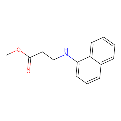 Methyl 3-(1-naphthylamino)propanoate structure