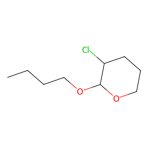 3-Chloro-2-butoxy-tetrahydro-pyran structure
