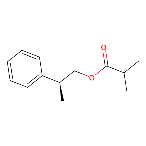 [(2S)-2-phenylpropyl] 2-methylpropanoate structure